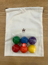 画像をギャラリービューアに読み込む, 木の玉 カラー6個セット!