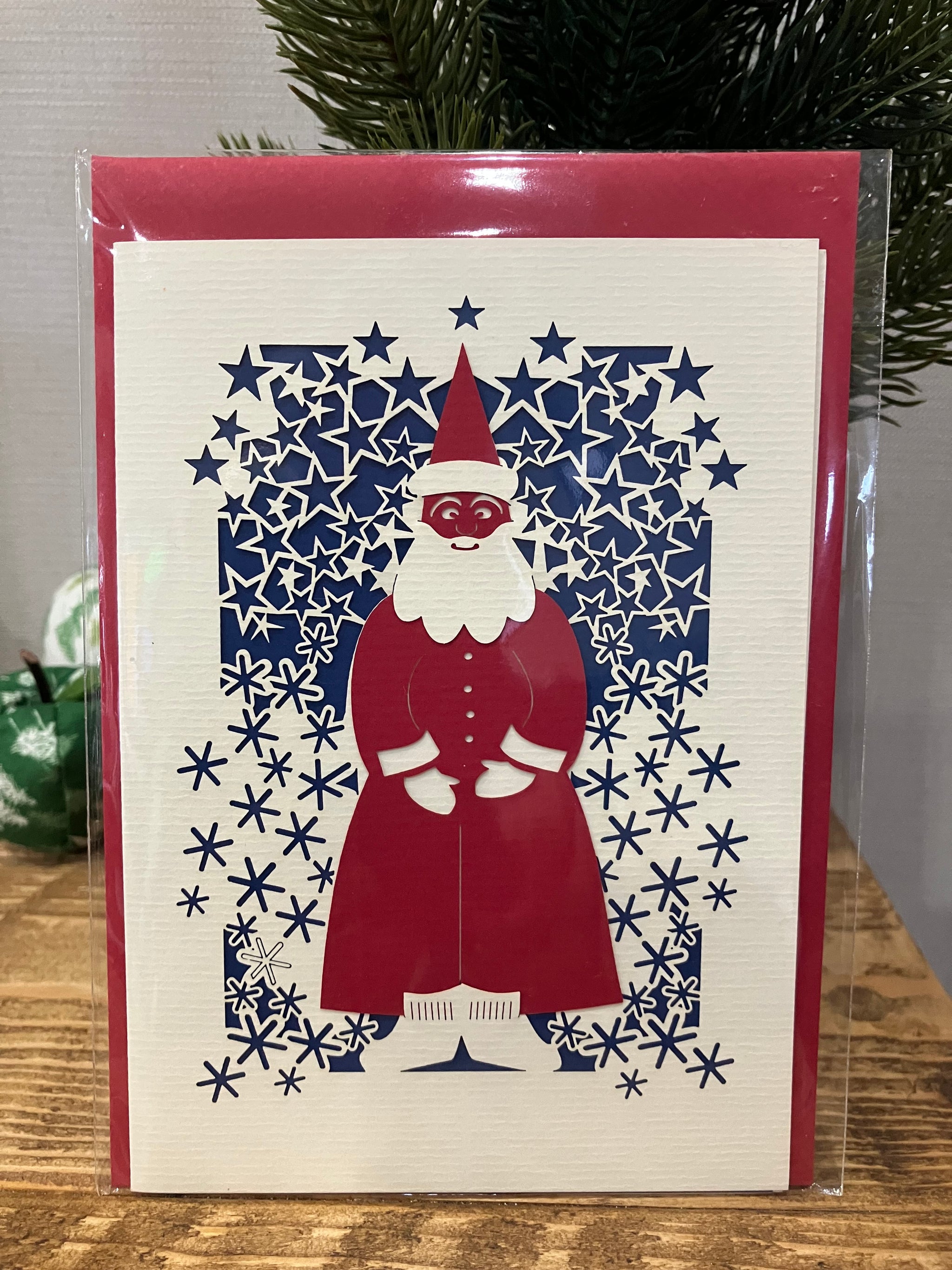 クリスマスカード 切り絵 – KoKoRo
