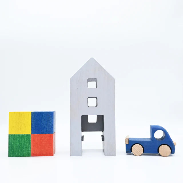 えむ【廃盤品】ツミニー　トラック積み木　知育玩具セット　値下げ相談OK えむ様専用【廃盤品】ツミニー トラック積み木 知育玩具セット